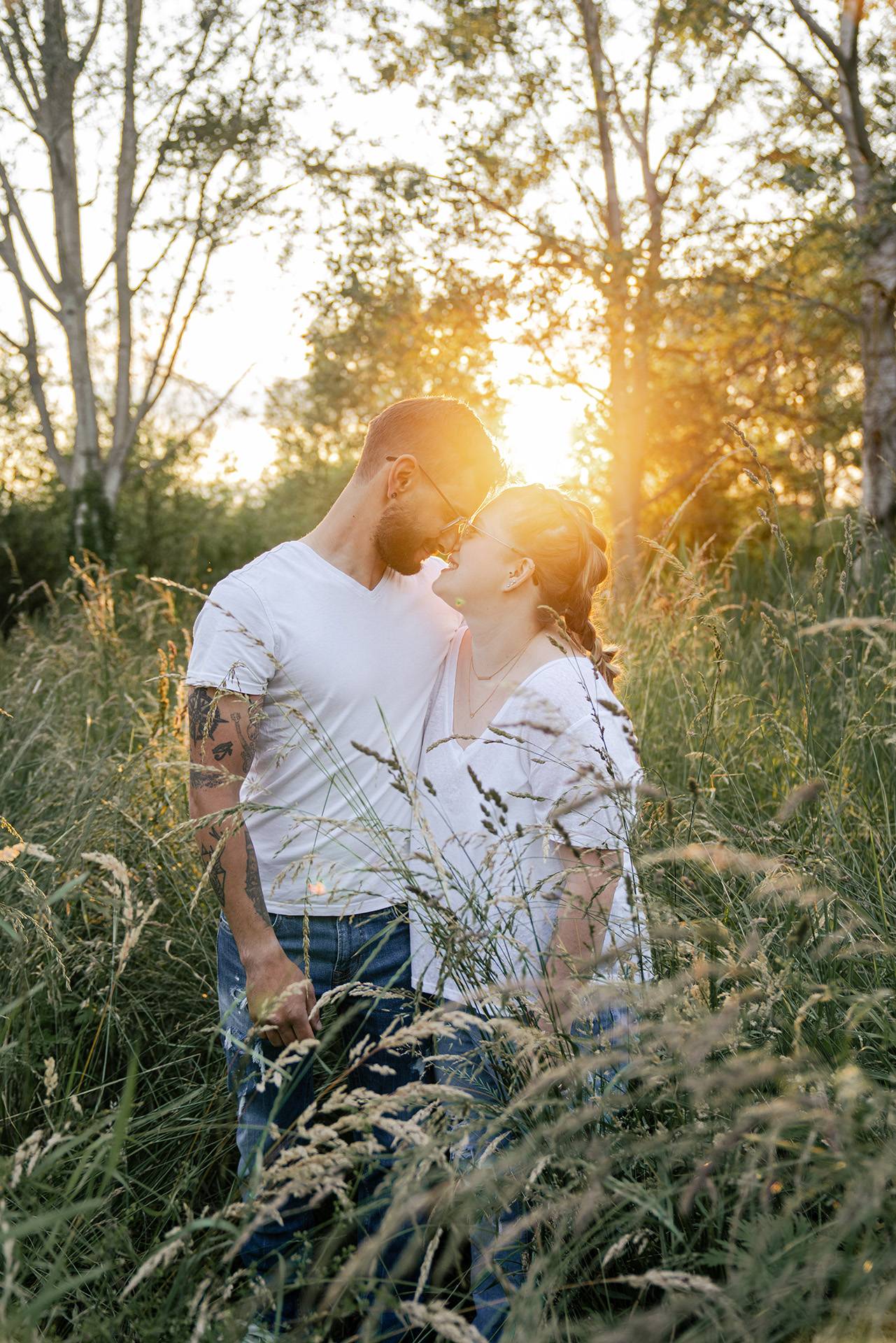 Portrait Pärchen Paar Couple Outdoorshooting